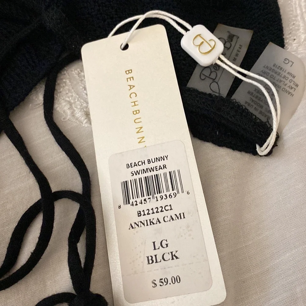 NWT Beach Bunny Annika Cami Black (630)
